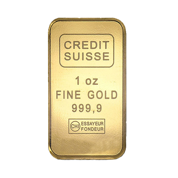 Goudbaar 1 troy ounce Credit Suisse 